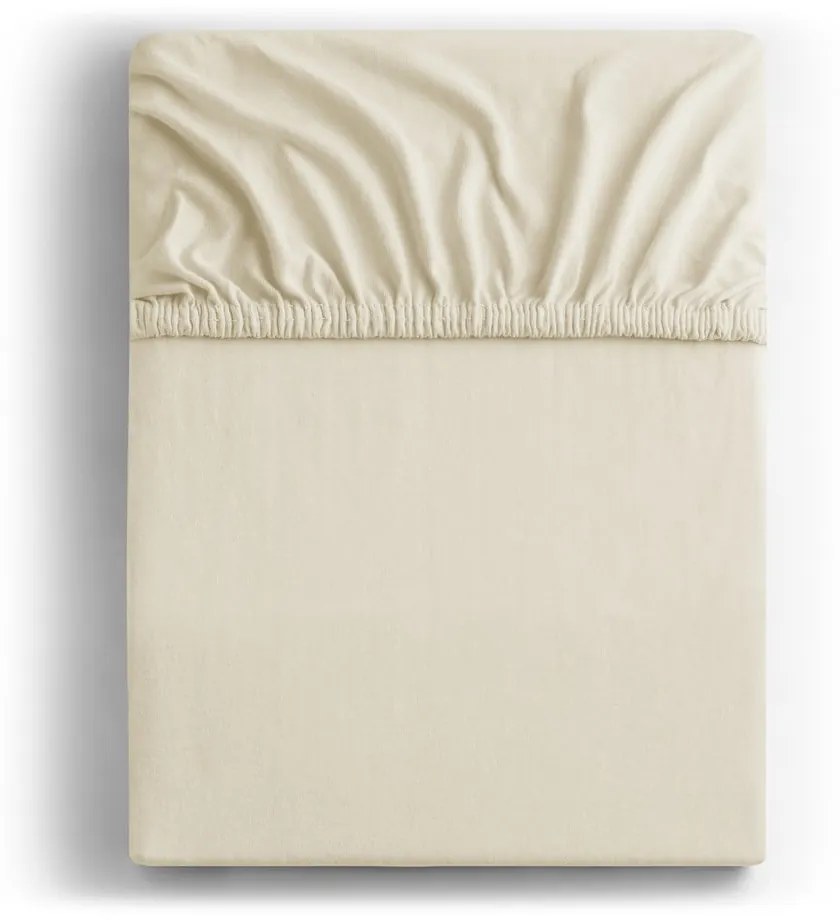 Béžová napínacia plachta jersey 120x200 cm Amber – Restilo