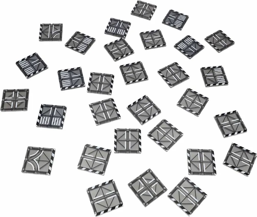 KIK 3D magnetická stavebnica Policajné autá, 91 dielov