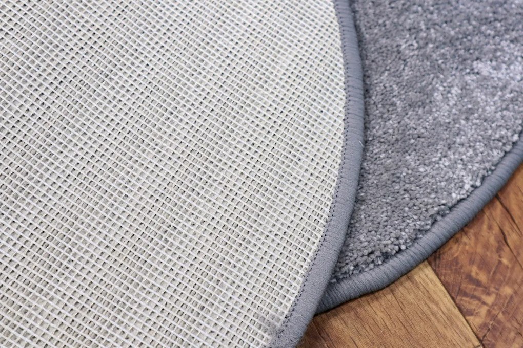 Vopi, Kusový koberec Laguna šedá ovál, 80x150 ovál, šedá, obývacia izba