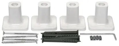 Kúpeľ. elektrický radiátor s term. FORTIS 350W/230V 80,6 cm IP44 biela ľavá