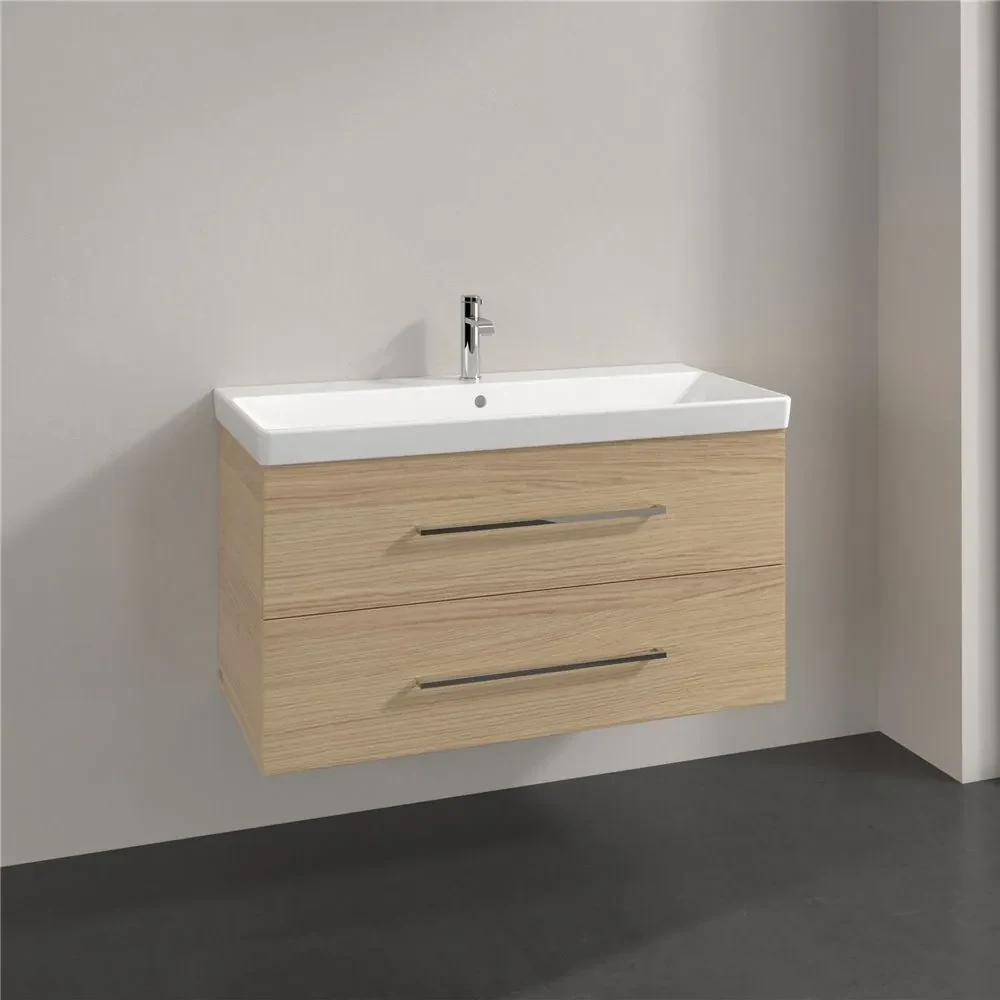 VILLEROY & BOCH Avento závesná skrinka pod umývadlo, 2 zásuvky, 980 x 452 x 514 mm, Nordic Oak, A89200VJ