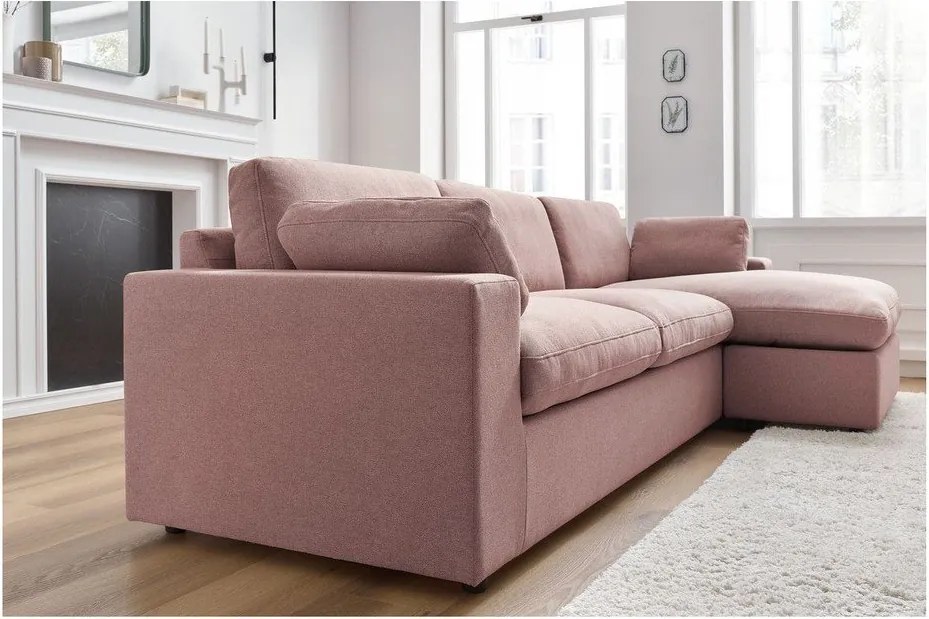 Ružová rohová pohovka Belair – Bobochic Paris