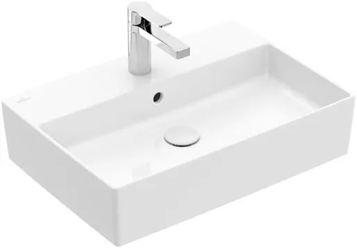 Umyvadlo na desku Villeroy &amp; Boch Memento 2.0 60x42 cm s otvorom pre batériu alpská bílá 4A076001, 1 ks