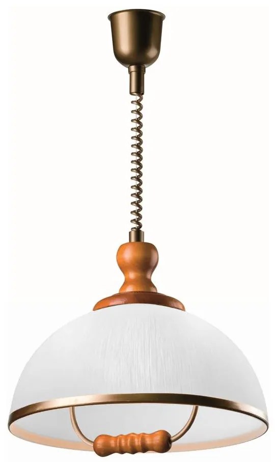 Sťahovací luster RAMONA 1xE27/60W/230V béžová/hnedá