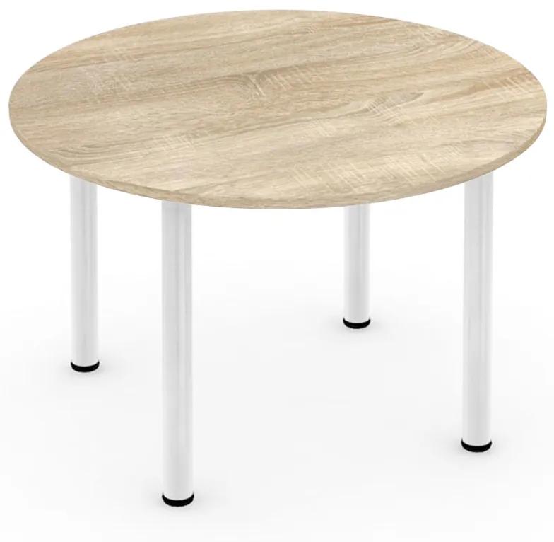 DREVONA Okrúhly stôl dub bardolíno 4 nohy REA FLAT 4