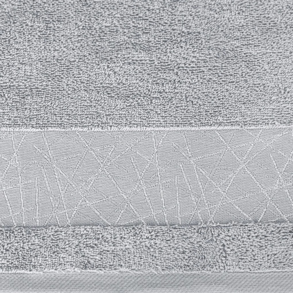 BAVLNENÝ UTERÁK NIKA SADA 6KS 50X90 CM STRIEBORNÁ