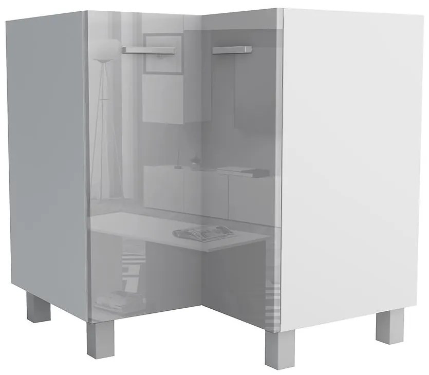 Kuchynská skrinka Lucjan 90/90 DN LUX šedá