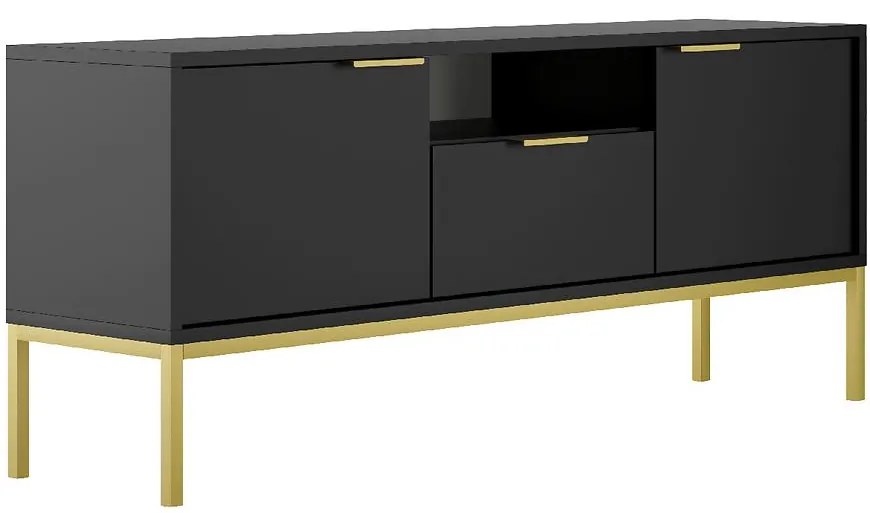 TV Stolík 135 Austin Čierna/Zlatá