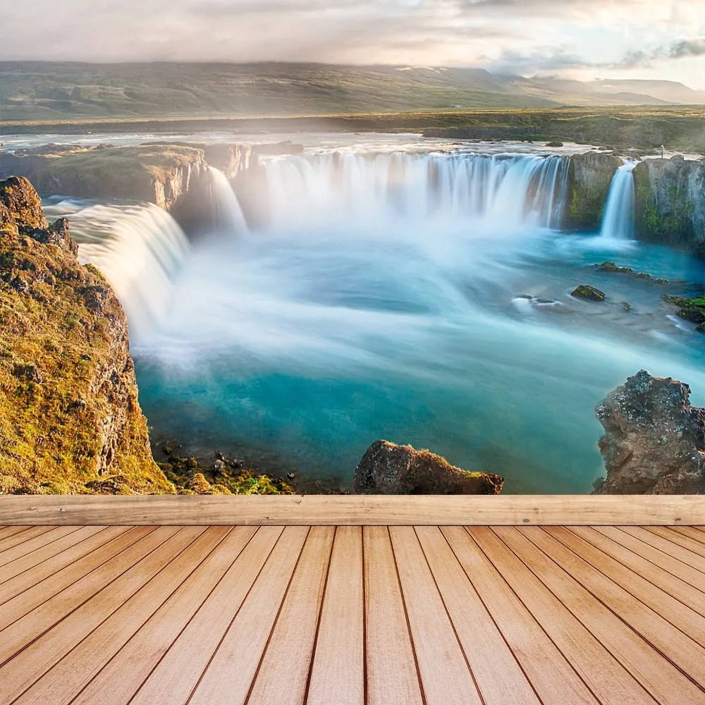 Fototapeta Vliesová Vodopád godafoss 250x104 cm