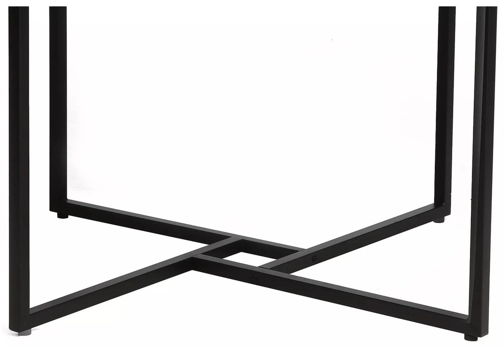 Kulatý jídelní stůl Alto 120 cm dub přírodní/černý