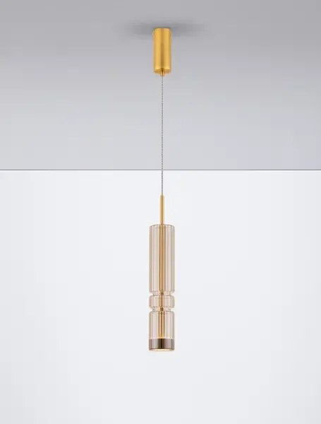 LED zlato-cognac moderné svietidlo Bento 39