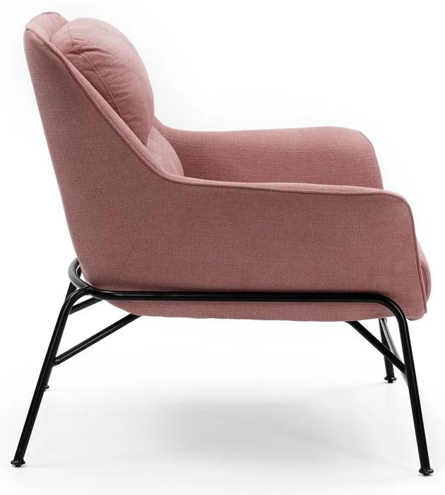 Ružové kreslo Teulat Sadira