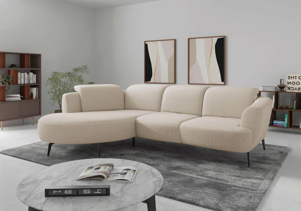 XXXLutz ROHOVÁ SEDAČKA, textil, krémová Sit & More - Sedačky - 000144018506