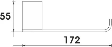 Nimco Držiak na toaletný papier KIBO - Ki 14055g-26