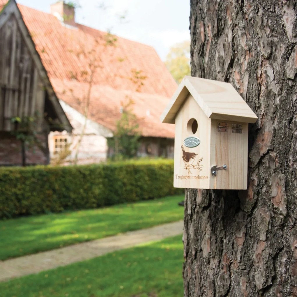 Vtáčia búdka Simple, 19,5x14,5x11 cm, drevo, hnedá