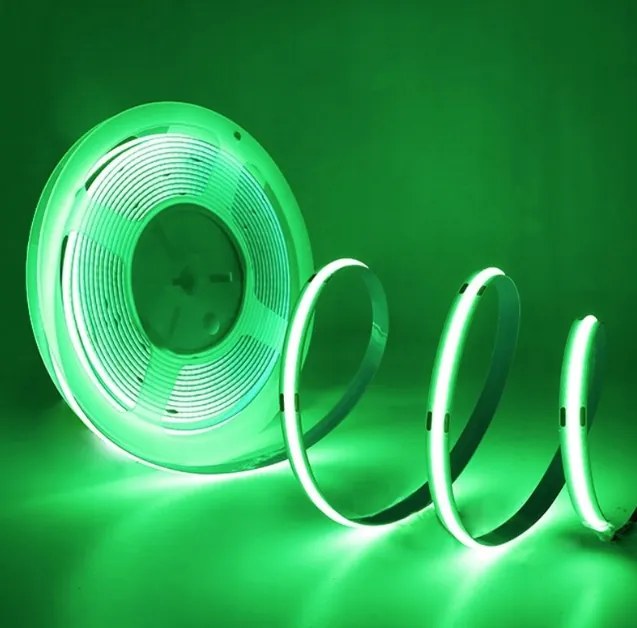 BERGE LED pásik NEON COB homogénny - 12V - 5 m - zelený