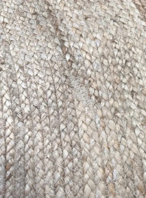 Koberec Hanse Home JUTTA naturálny / krémový / zlatý kruh - Zľavnený kus - nepravidelné prešívanie