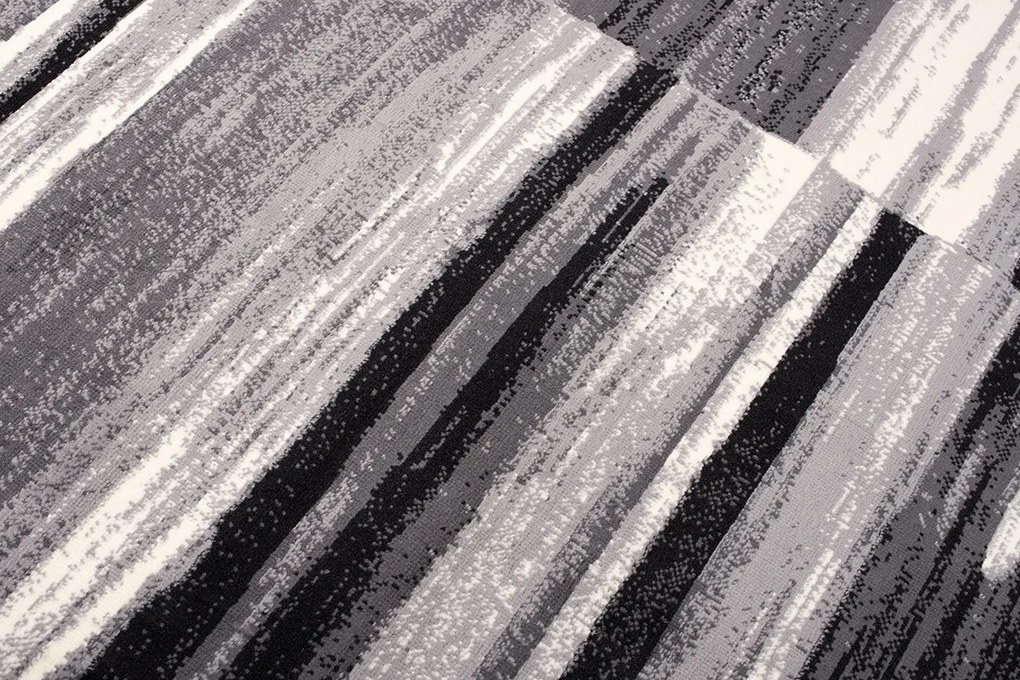 TA Koberec F809A DARK GRAY CHEAP PP CRM Čierny Obdĺžnikový Rozmer: 120x170 cm