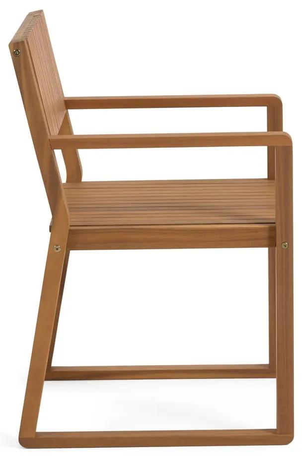 Záhradná stolička z akáciového dreva Kave Home Emili