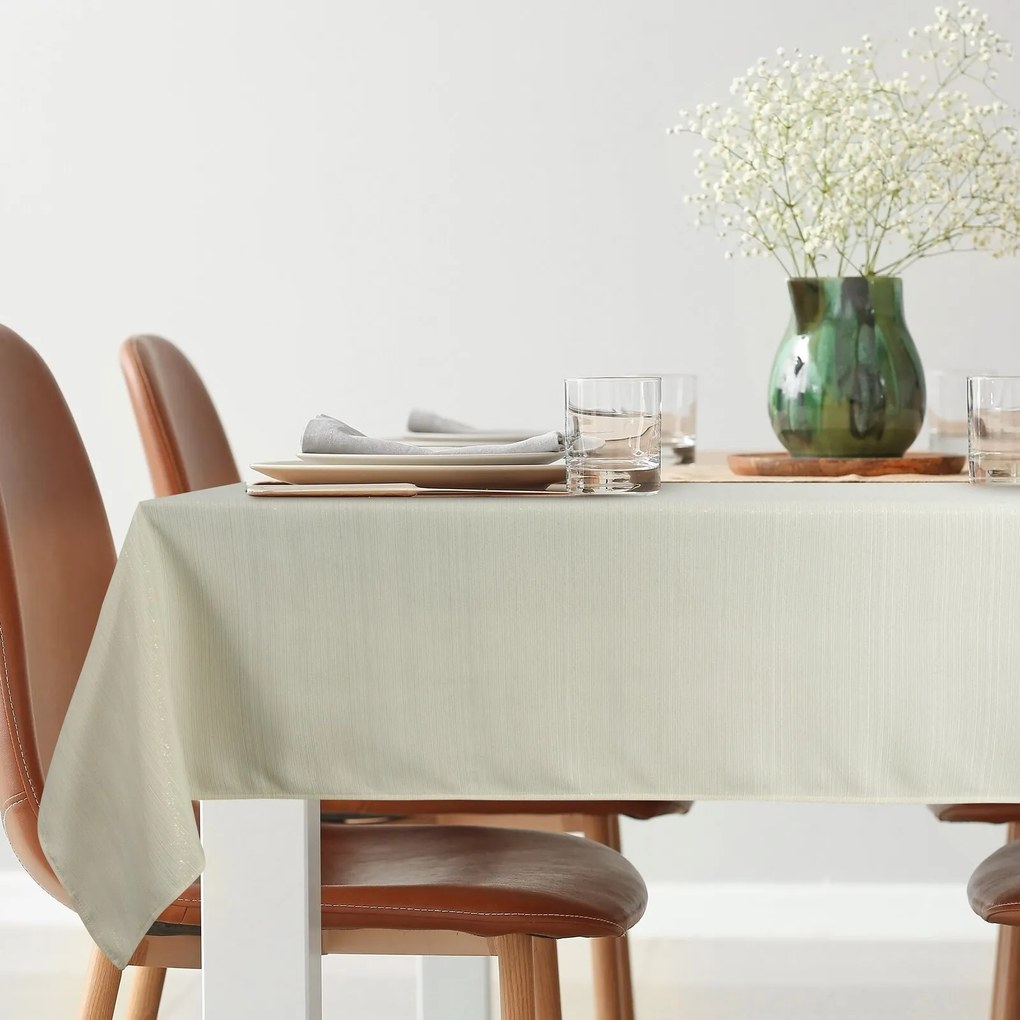 OBRUS GLAMO 140X300 CM BÉŽOVÁ