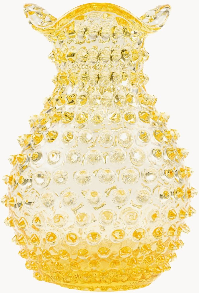Ručne fúkaná váza Blonde Hobnail, V 21 cm
