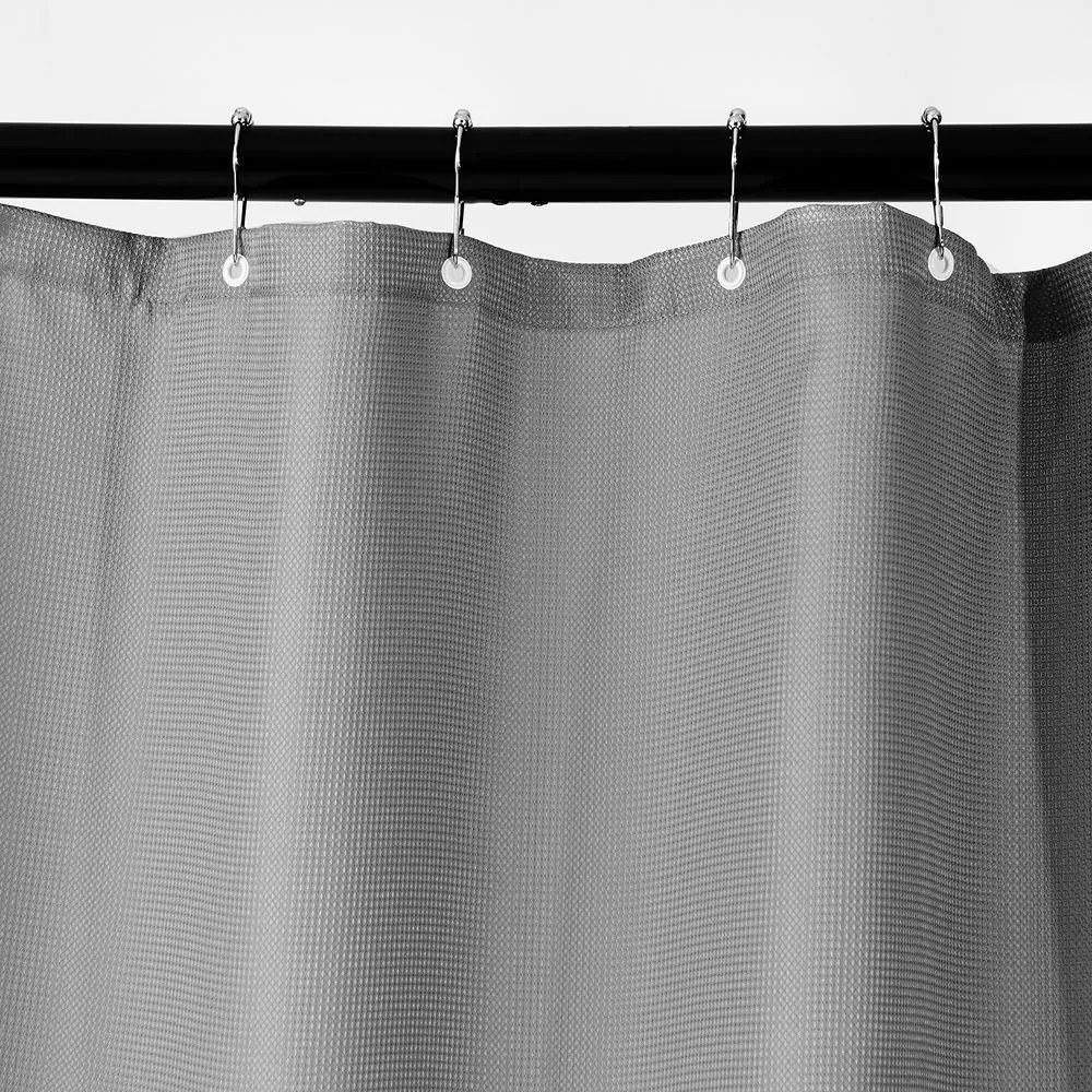 WET WET WET Sprchový záves waflový vzor - šedá