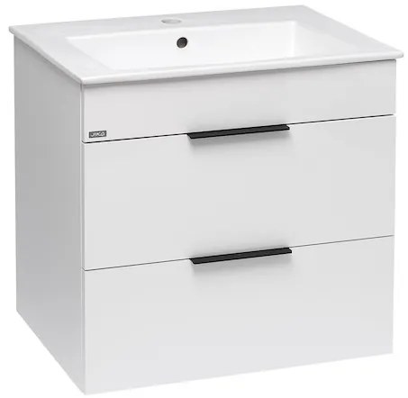 Jika Plan kúpeľňová skrinka s umývadlom 65x44,1x62,2 cm biela h4536021763001 PLAN65ZBI