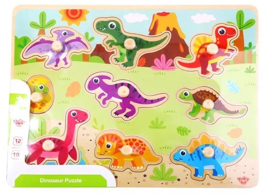 Vkladacie puzzle Dinosaury