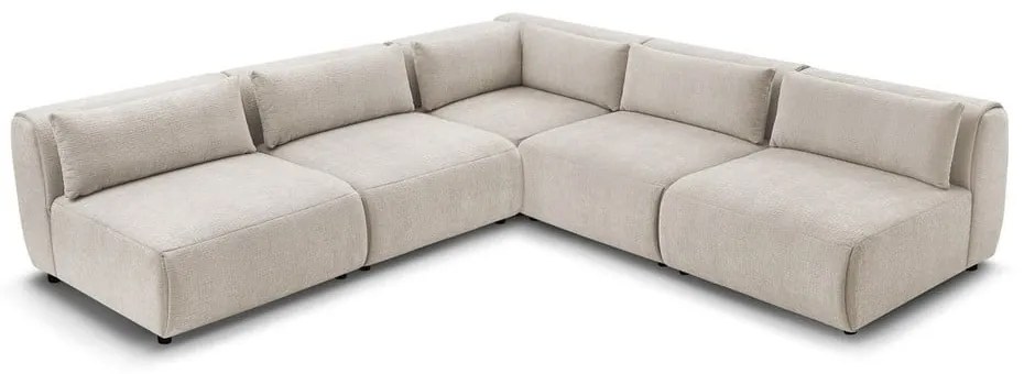 Béžová rohová pohovka (variabilná) Jeanne - Bobochic Paris