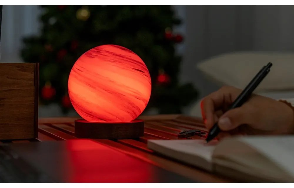 Hnedá/tmavo prírodná svetelná dekorácia na USB ø 12 cm Polar Cloud – Gingko