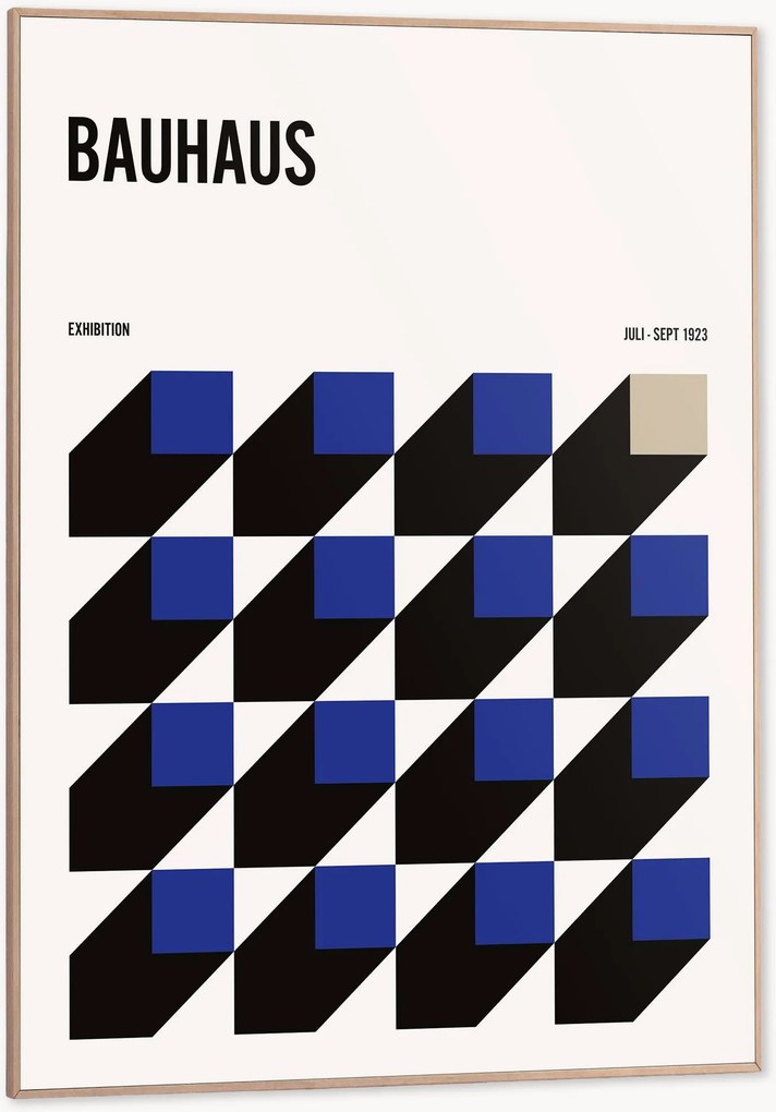Nástenná dekorácia v ráme Bauhaus