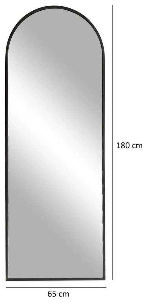 Zrkadlo portálu v matnej čiernej farbe