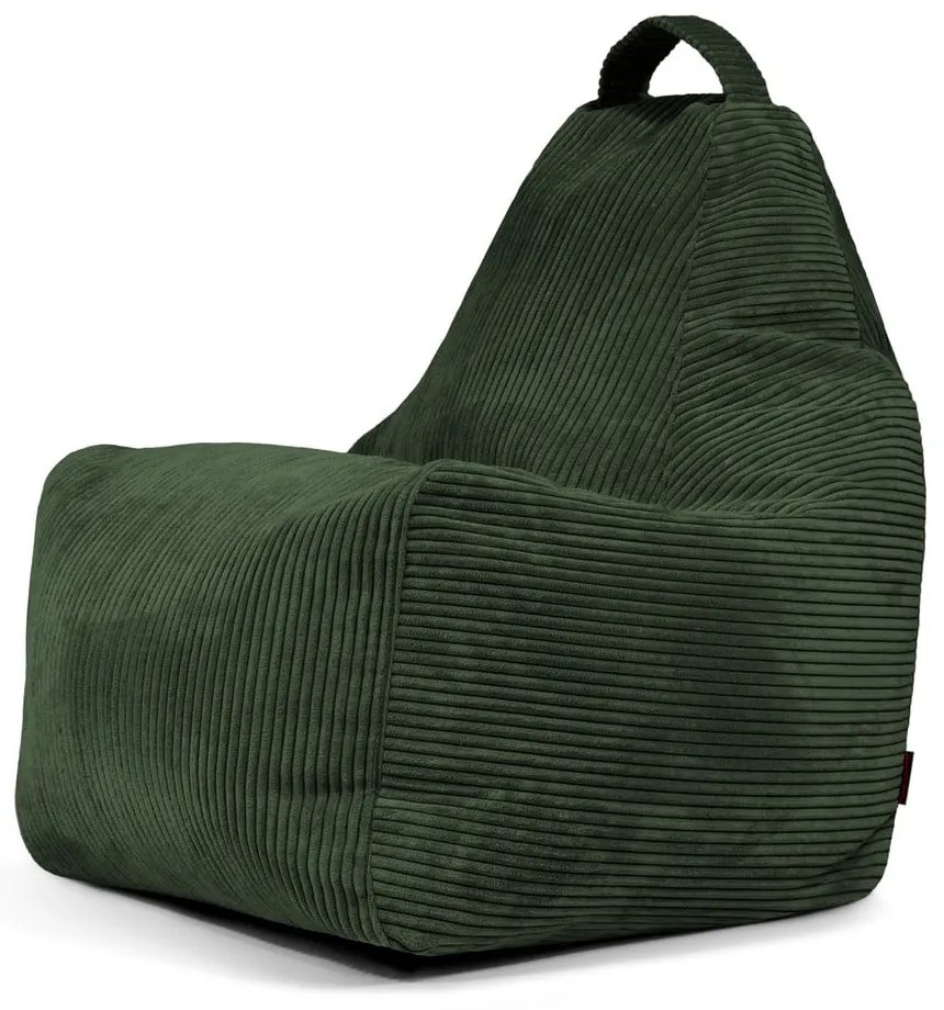 Zelený menčestrový sedací vak Play Amuse – SLOWDOWN