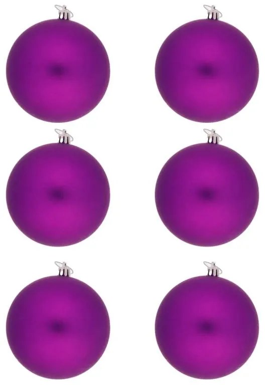 DECOLED Plastová guľa, hrúbka 10 cm, plsť, 6 x matná