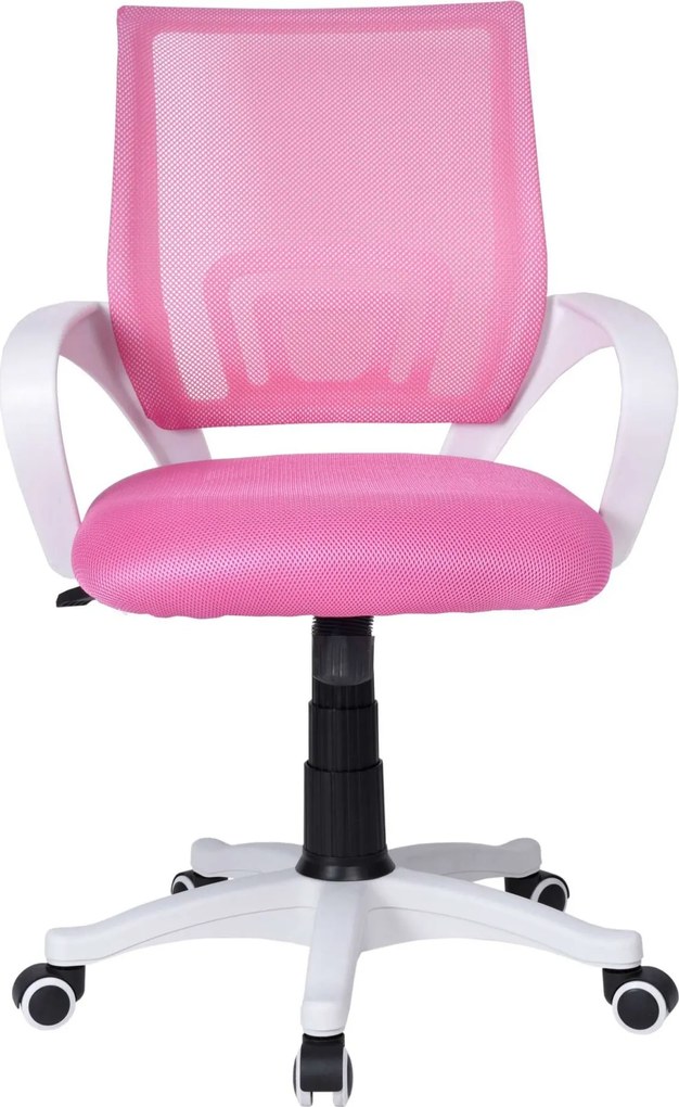 Kancelárska stolička FB-BIANCO ružová/biela