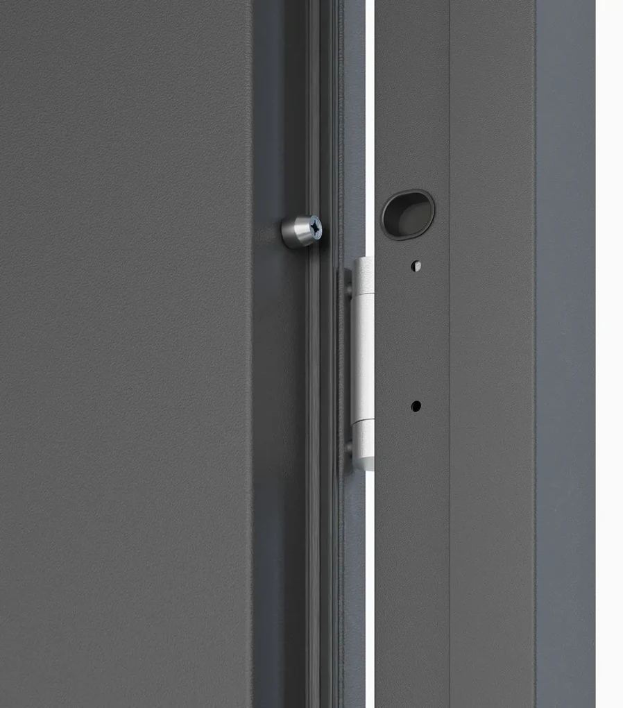 Vchodové dvere Solid Multilock, 90 P, 1000 × 2070 mm, oceľ, pravé, antracit
