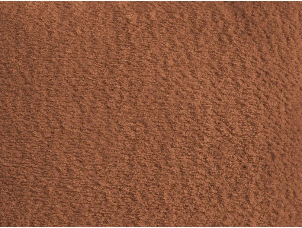 Oranžová pohovka z textílie buklé 234 cm Azra – Bobochic Paris