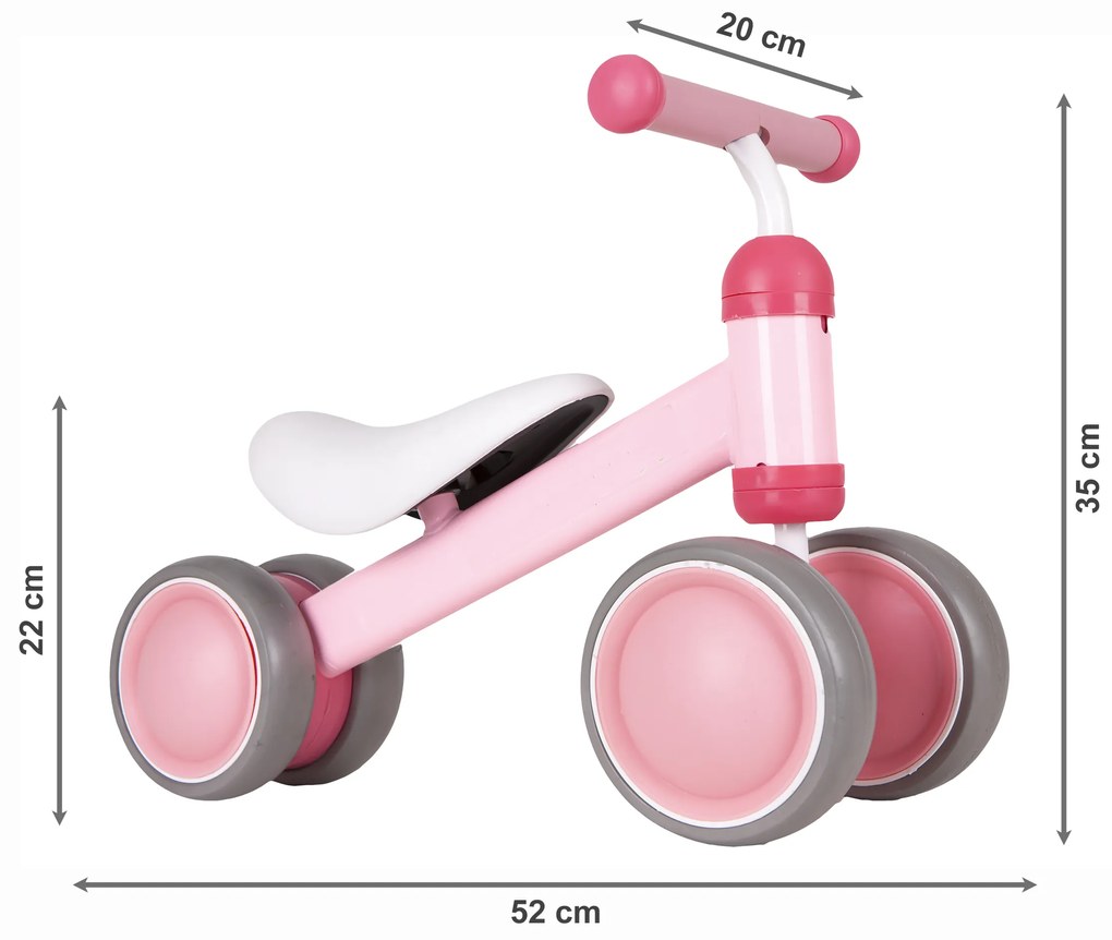 Cvičenie Ružový bicykel Ecotoys mini cross-country