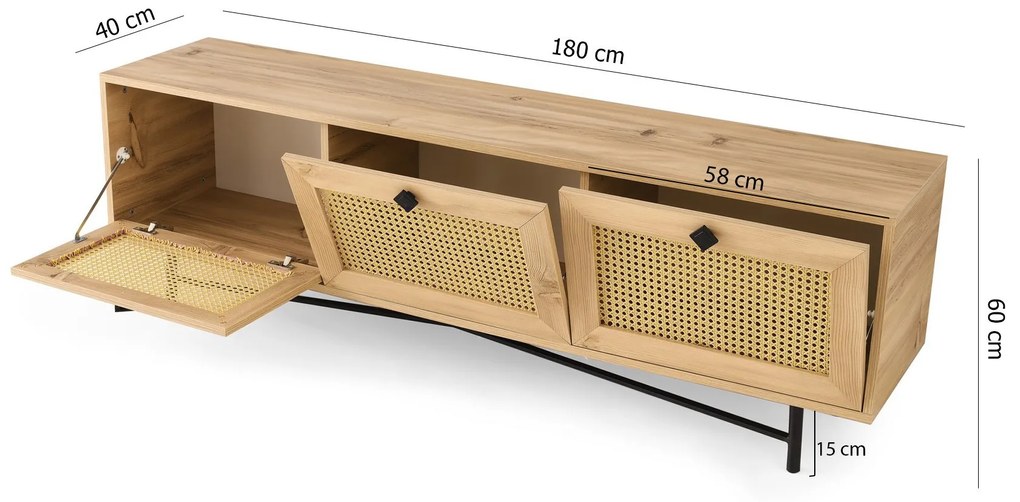 TV stolík/skrinka Alcy 180. Vlastná spoľahlivá doprava až k Vám domov. 1067261