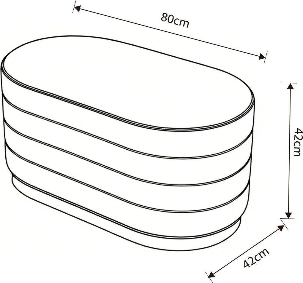 Taburet Bella růžový