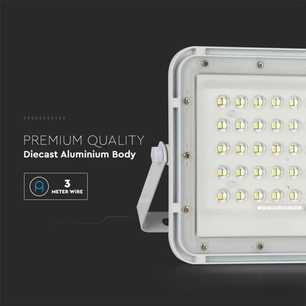 LED Vonkajší solárny reflektor LED/6W/3,2V IP65 6400K biela + DO