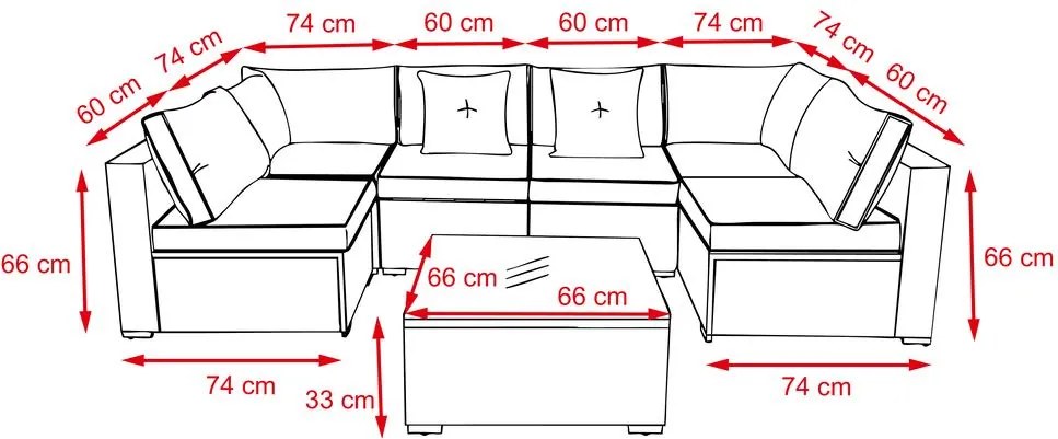 Ratanová záhradná súprava Avenberg ESPERANZA