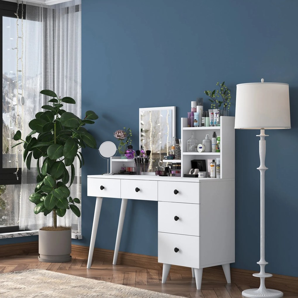 Toaletný stolík Margot 01 biely