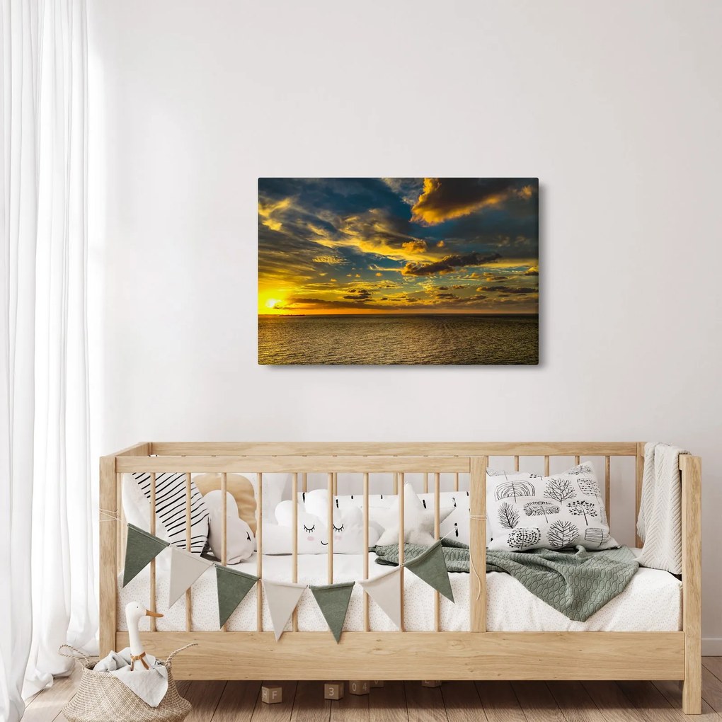 Západ slnka na mori (90x60 cm)