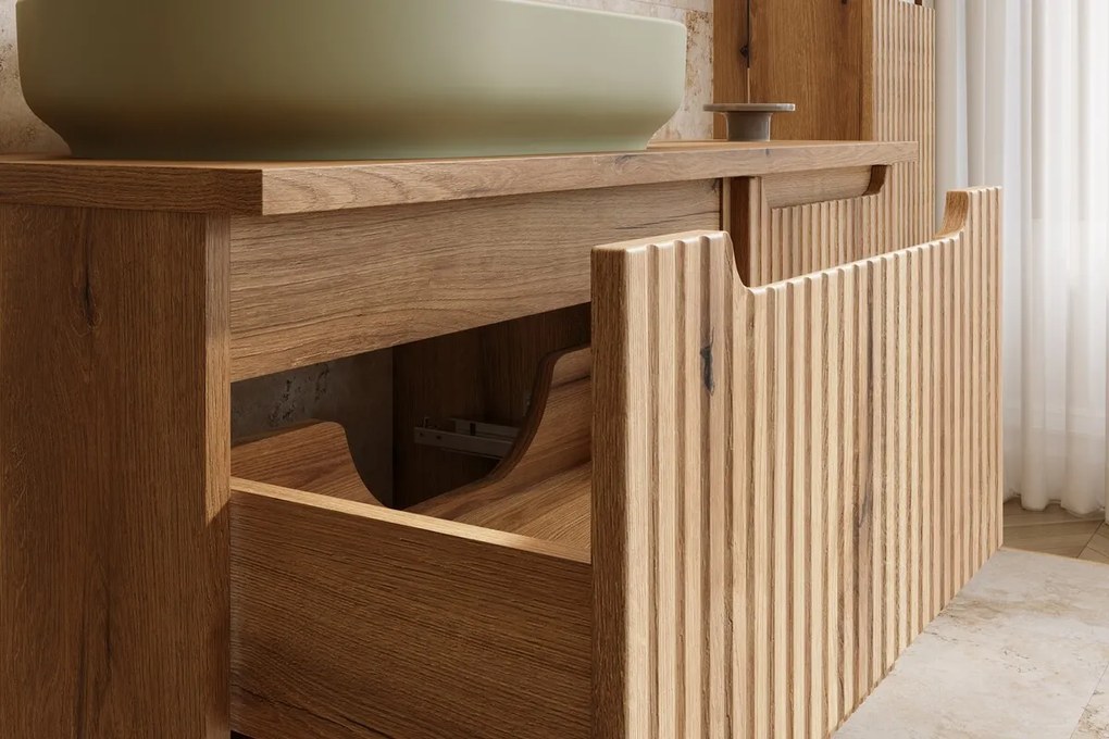 Závěsná skříňka pod umyvadlo Nova 82-50-40-2S dub coast evoke