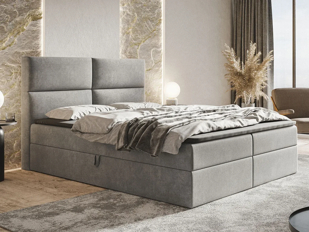 PROXIMA.store - Kontinentálna boxspring posteľ LARYSA ROZMER: 120 x 200 cm, TYP MATRACA: BONELLOVÉ PRUŽINY, VRCHNÝ MATRAC (TOPPER): BEZ TOPPERU