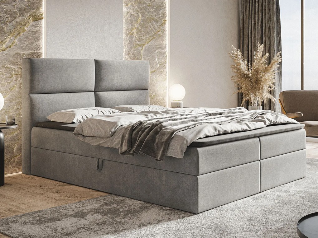 PROXIMA.store - Kontinentálna boxspring posteľ LARYSA ROZMER: 120 x 200 cm, TYP MATRACA: TAŠTIČKOVÉ PRUŽINY, VRCHNÝ MATRAC (TOPPER): BEZ TOPPERU