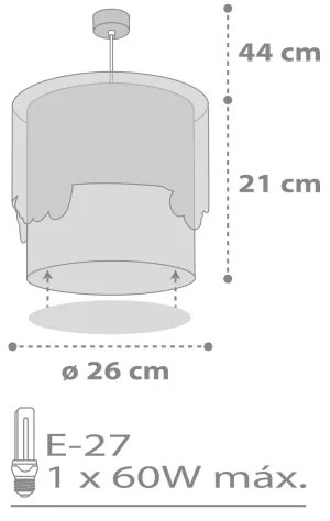 Dalber 61682 - Detský luster BABY TRAVEL 1xE27/60W/230V