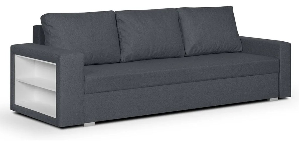 Pohovka pre 3 osoby s funkciou spania DOLAR I Sivá