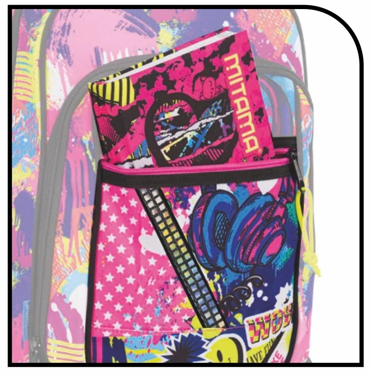 Školská taška koliesková MITAMA Urban Smile